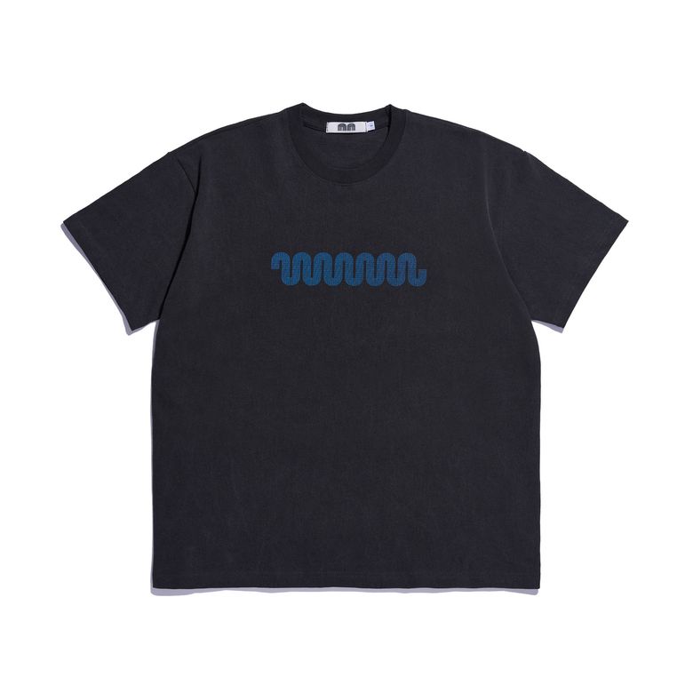 Wave Logo T-Shirt Black