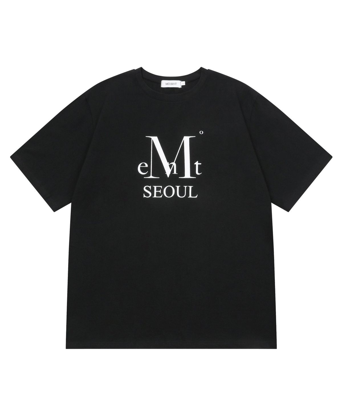 무센트(MUCENT) 서울 시그니처 로고 반팔 티 남녀공용 (2컬러)
