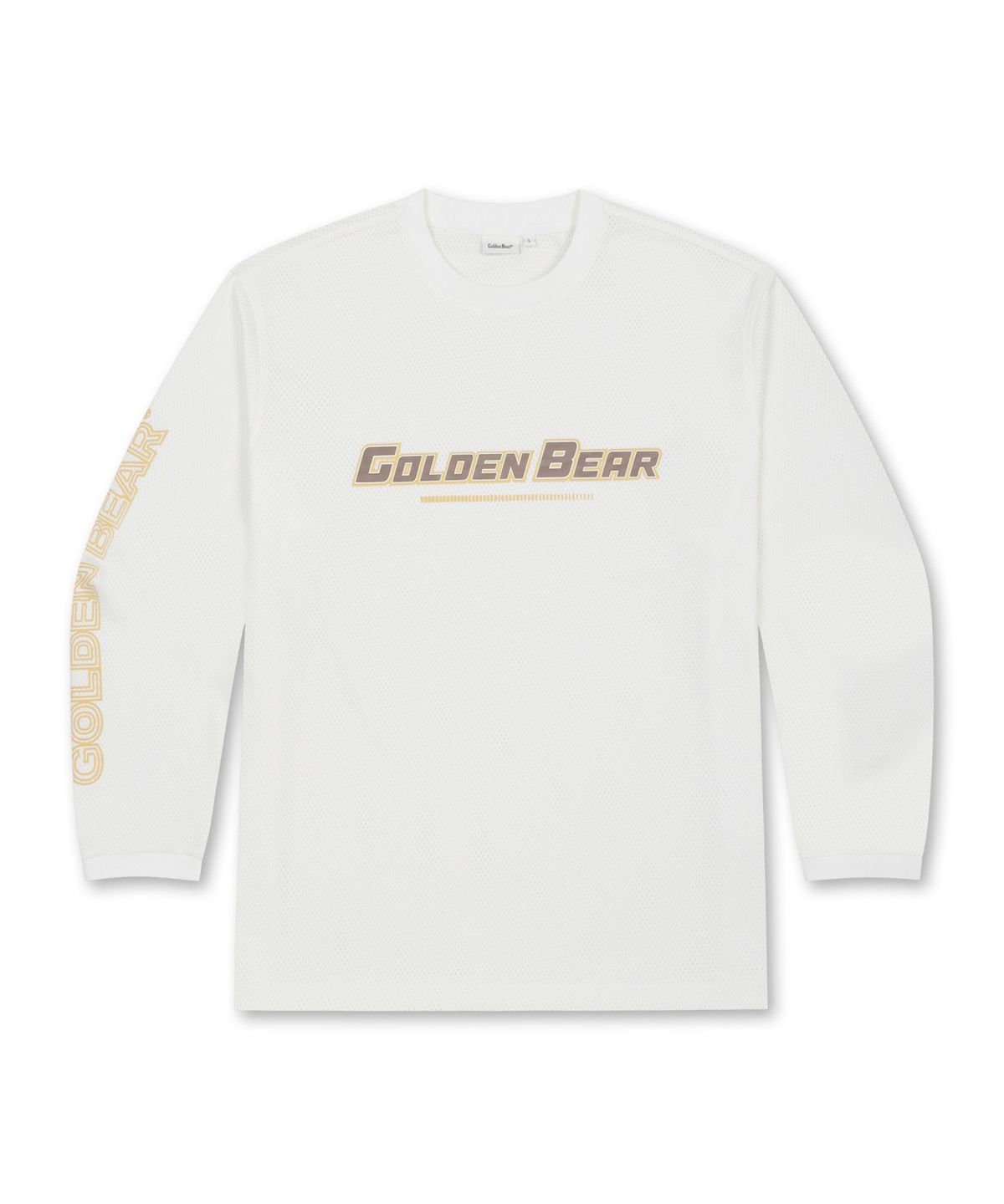 골든베어(GOLDEN BEAR) (UNI) Graphic Mesh LS T-shirt G4TAW25701WHX