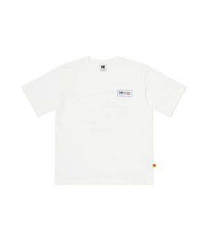 에센셜 그래픽 반팔 티셔츠 WHITE