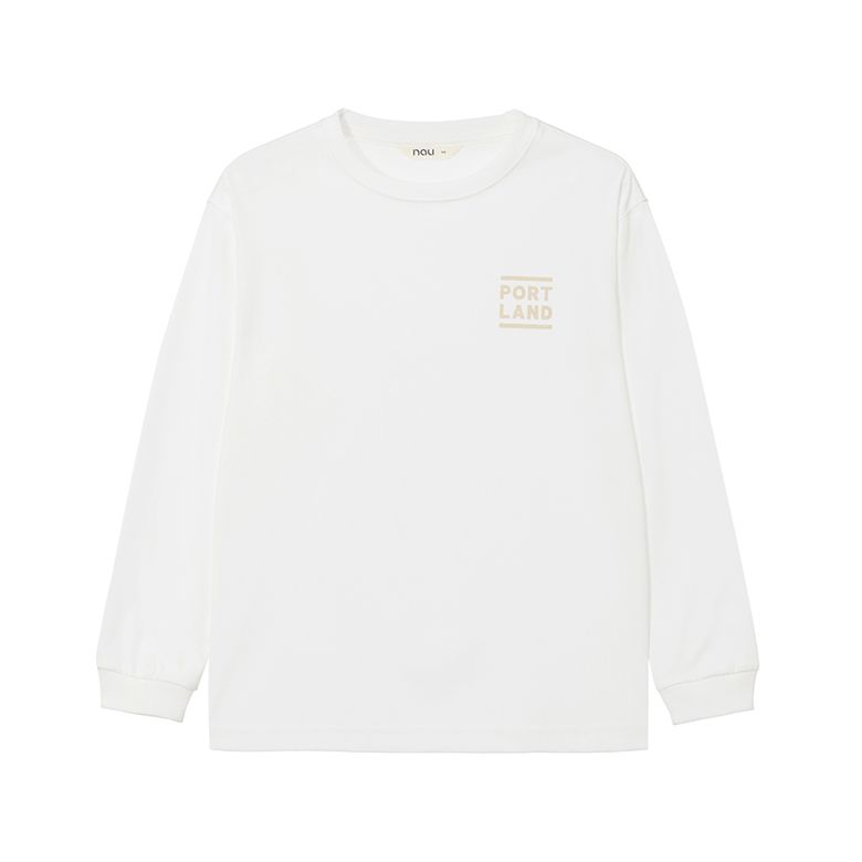 KIDS 포틀랜드 롱슬리브 티셔츠 O.White