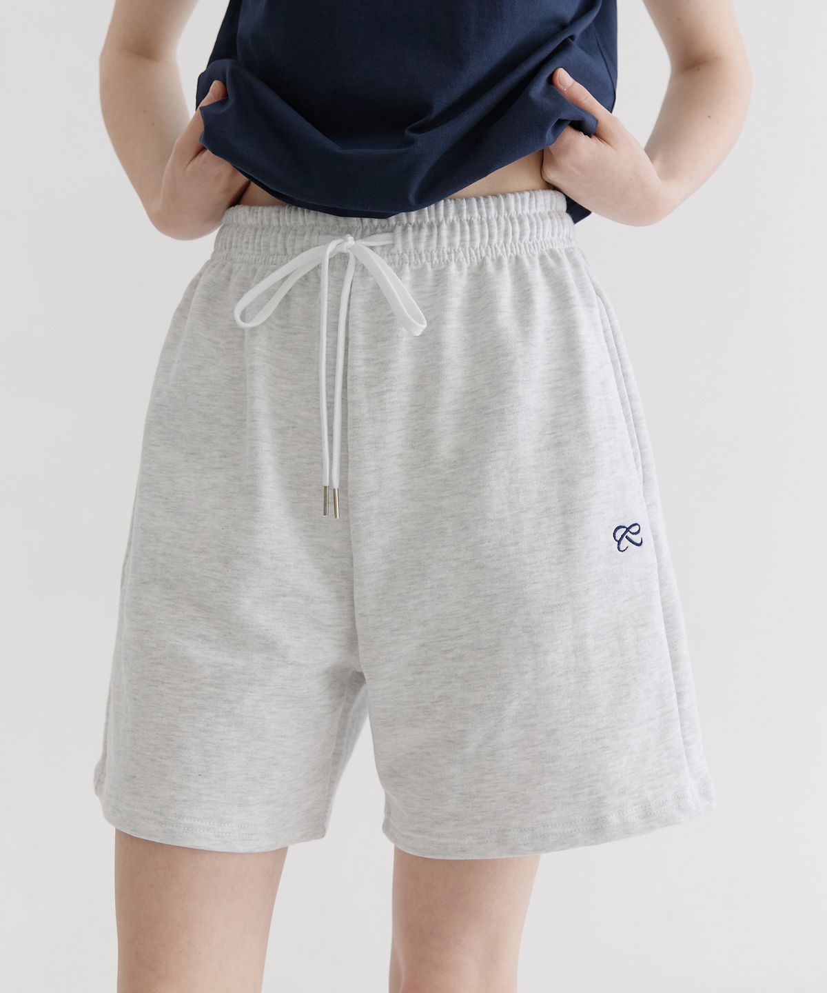 판도라핏(PANDORAFIT) Pandora Sweat Half Pants (melange gray)