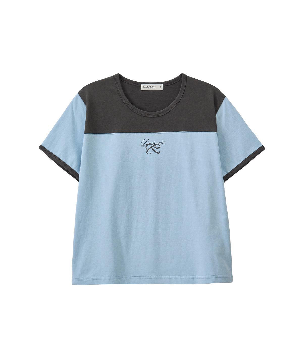 판도라핏(PANDORAFIT) Two-Tone Logo T-shirts (blue)