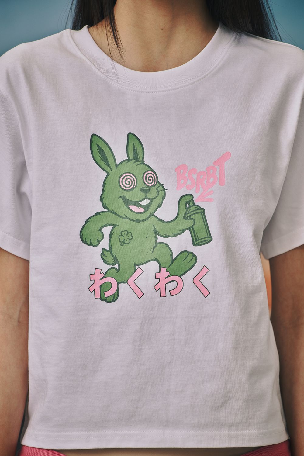 MUSINSA公式 | BSRABBIT ワクワクラビット 半袖Tシャツ ホワイト