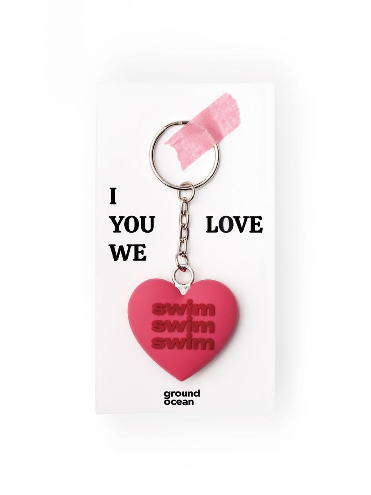 그라운드오션(GROUNDOCEAN) LOVE SWIM Keyring(Pink)