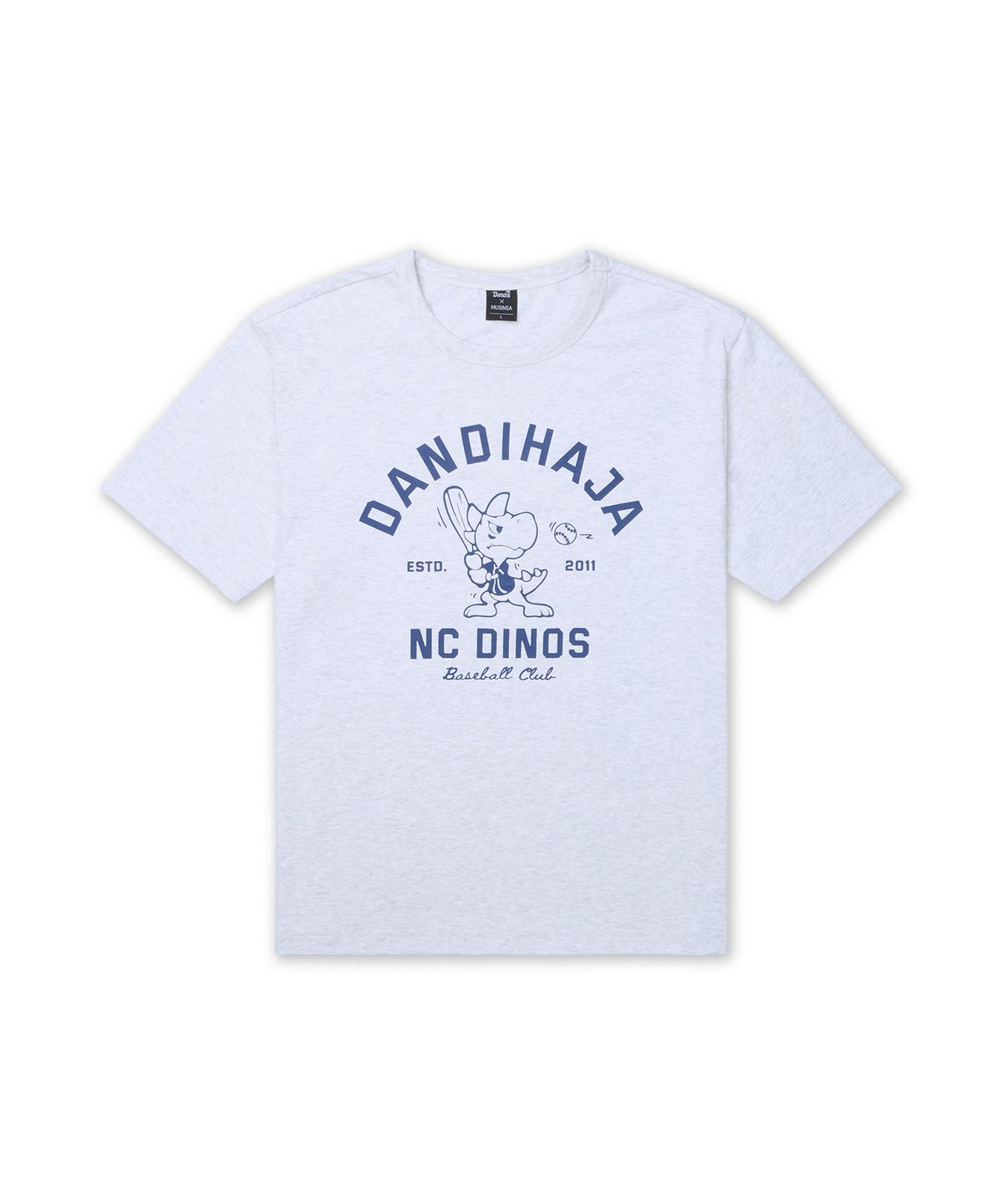 NC 다이노스(NC DINOS) 무신사 X NC 다이노스 단디 반소매 티셔츠 멜란지