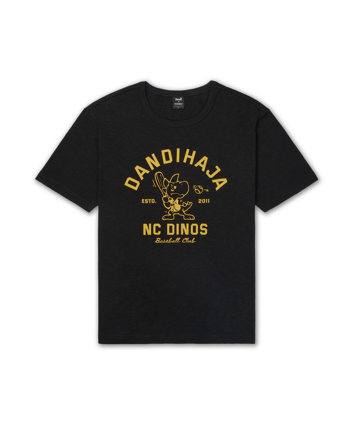 NC 다이노스(NC DINOS) 무신사 X NC 다이노스 단디 반소매 티셔츠 블랙