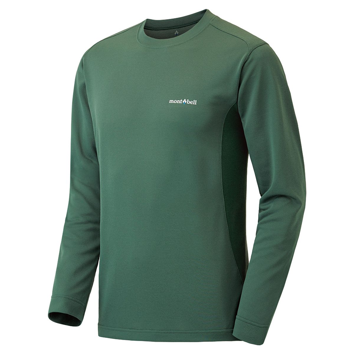 몽벨(MONTBELL) 위크론 지오 롱 슬리브 티셔츠 남 DARK GREEN JBWISMRL054