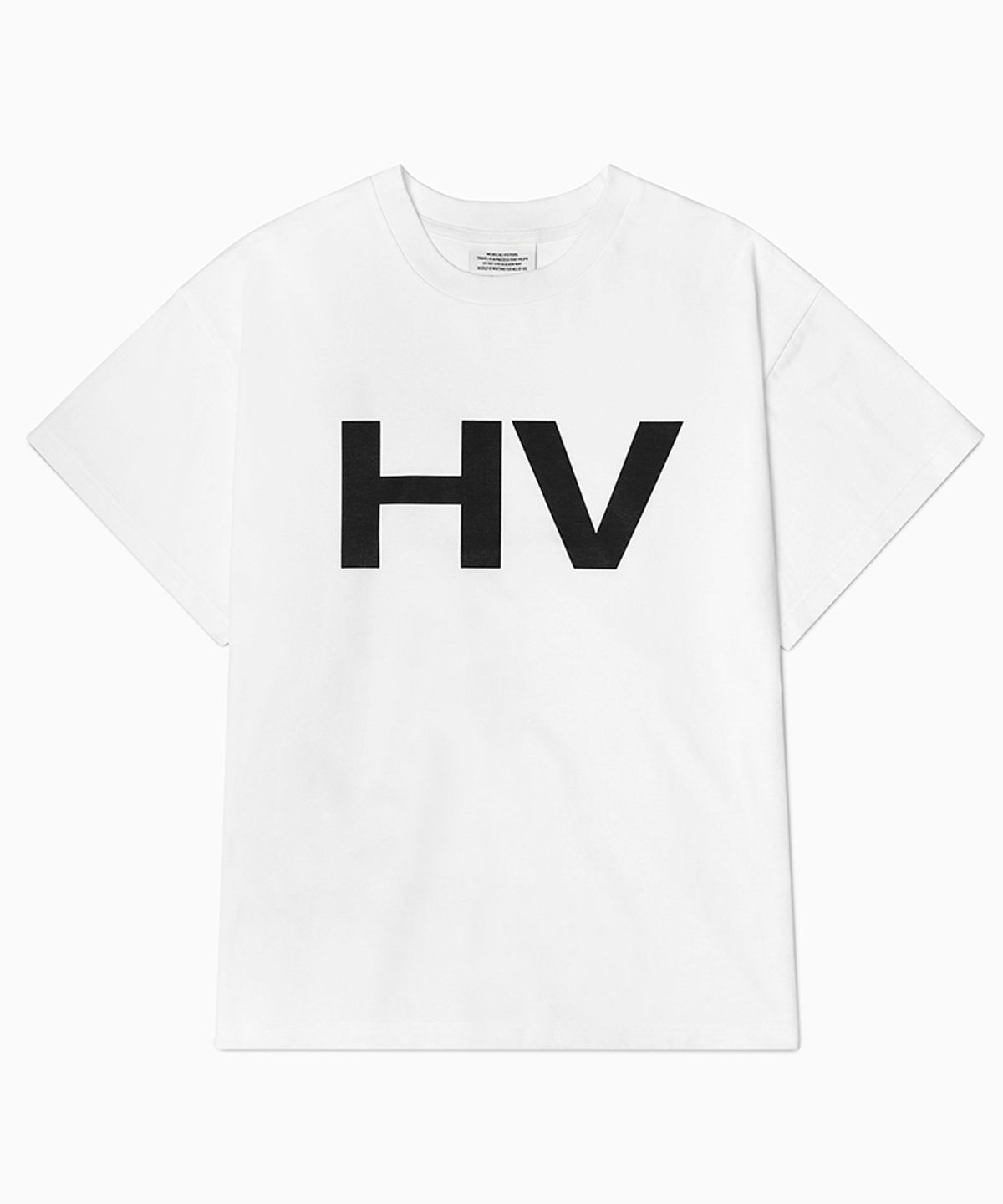 홀리데이비지터(HOLIDAYVISITOR) HV 와이드 티셔츠 - 화이트