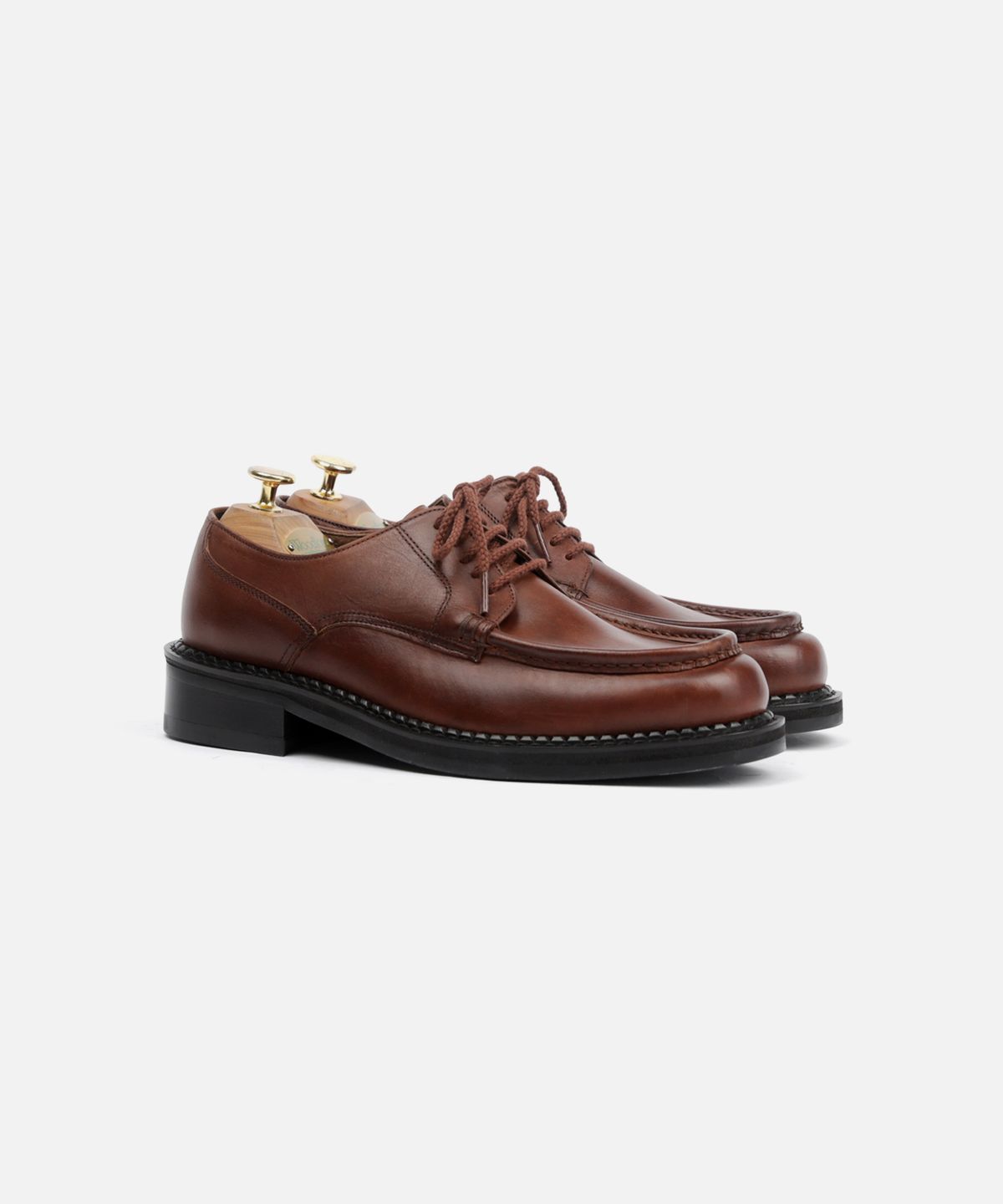 커스텀무드(CUSTOMMOOD) 라임 소가죽 더비슈즈_이태리 비브람솔(italy oil brown)