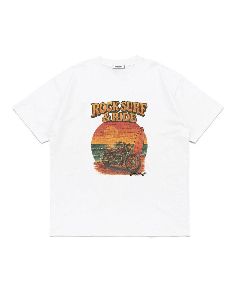 코소 락 서프 라이드 반팔 티셔츠 (WHITE)