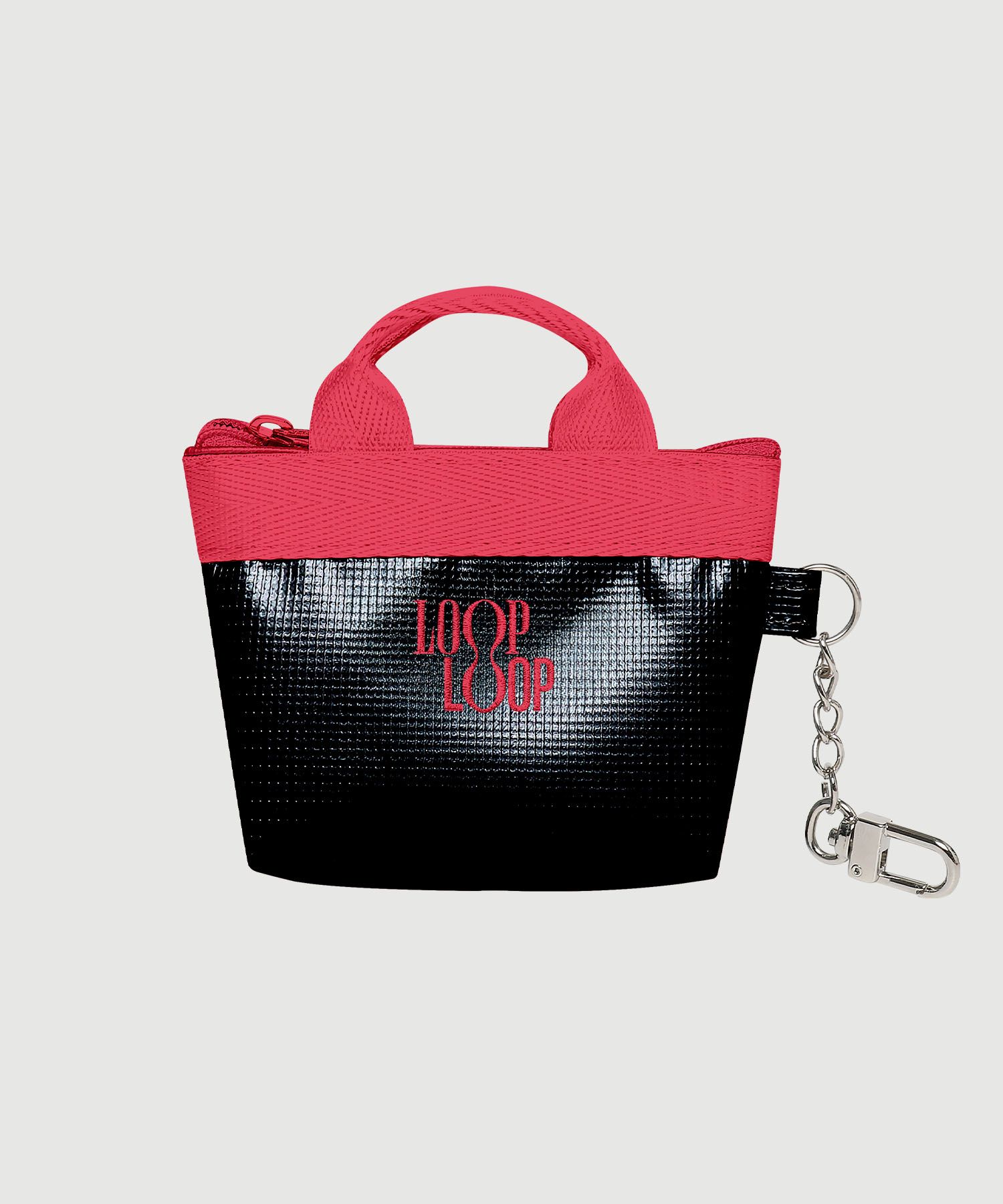 ★LOOPLOOP★Mini Bonnie Bag Keyring★Silver_Black★大人気★ MUSINSA | LOOPLOOP Mini Bonnie Bag Keyring (Silver)