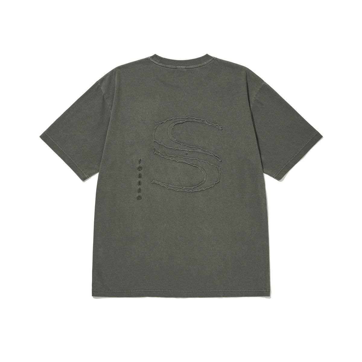 소라노(SORANO) SORANO APPLIQUE PIGMENT T-SHIRT [3Color]