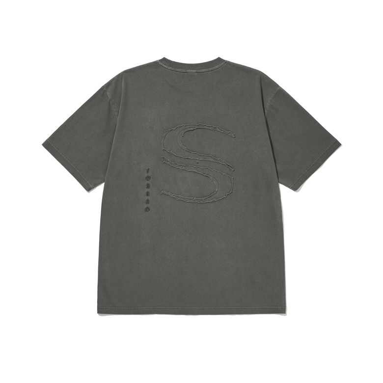 SORANO APPLIQUE PIGMENT T-SHIRT [3Color]