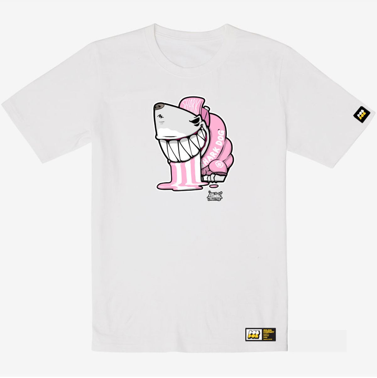 돌돌(DOLDOL) SHARK DOG_tshirts-321  샤크독 그래피티 캐릭터 디자인 티셔츠 반팔티