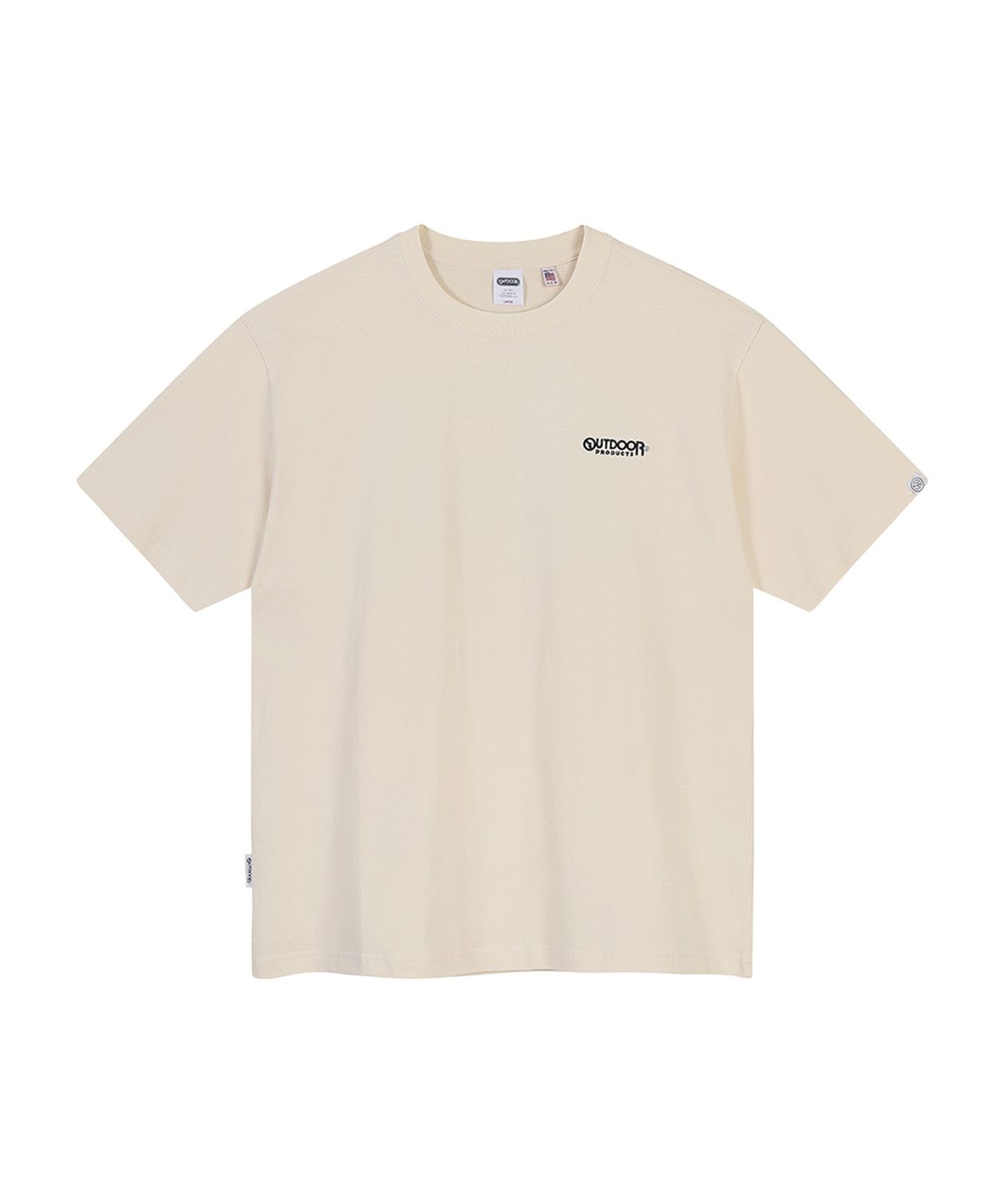 아웃도어 프로덕츠(OUTDOOR PRODUCTS) GRADATION LOGO T-SHIRTS (IVORY)