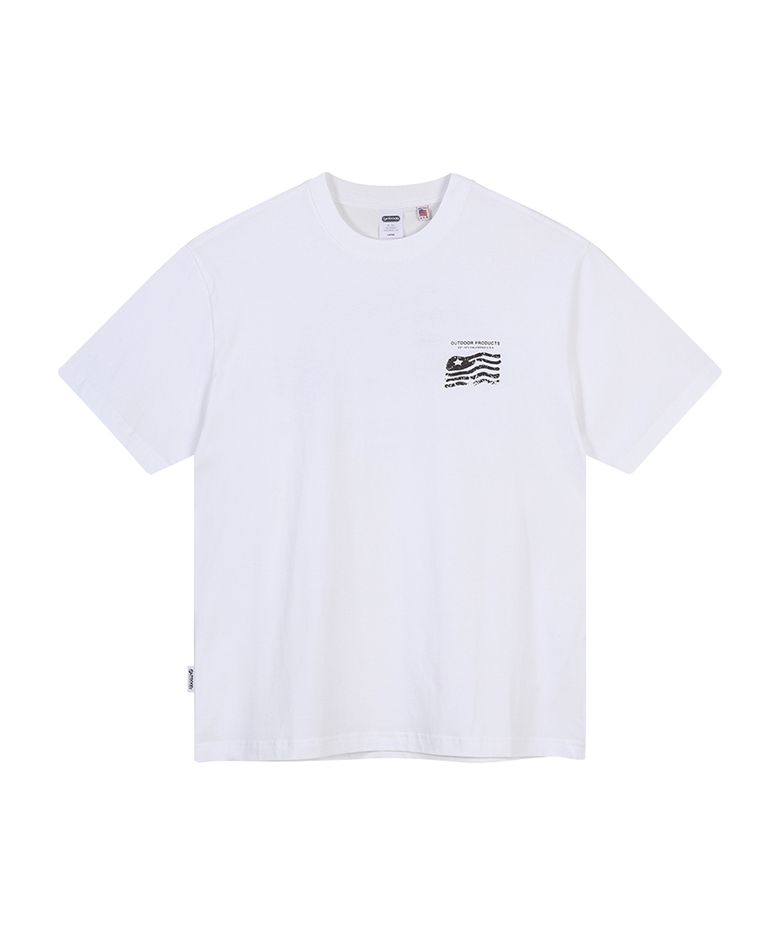 STARS AND STRIPES HALF SLEEVES (WHITE)
