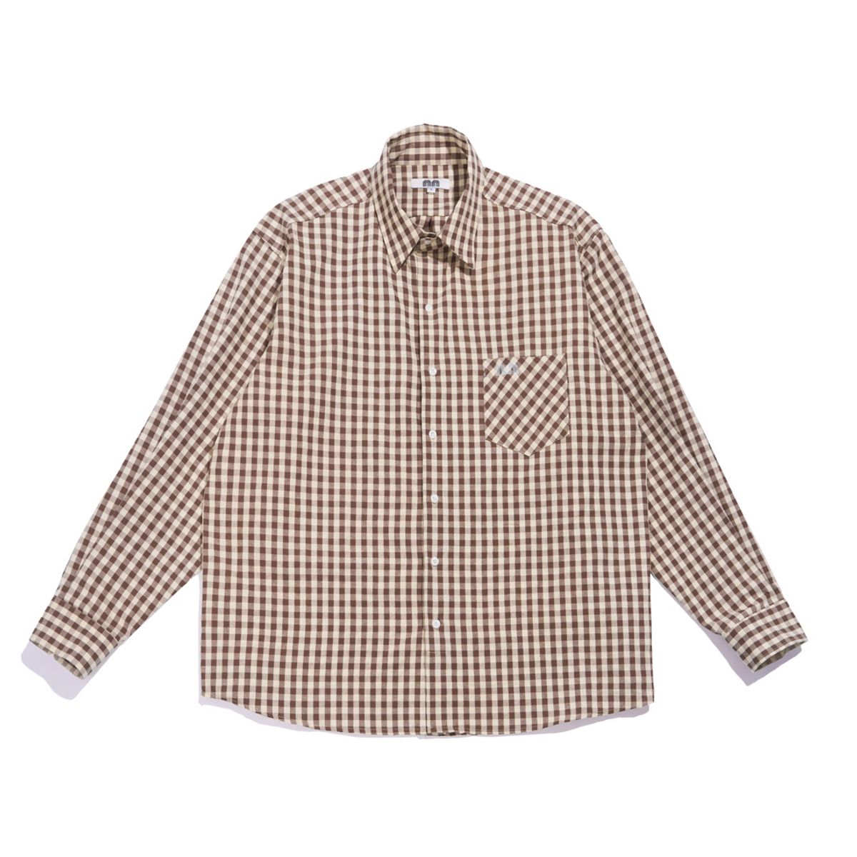 낫뉴(NOT NEW) Check nn Shirts Brown