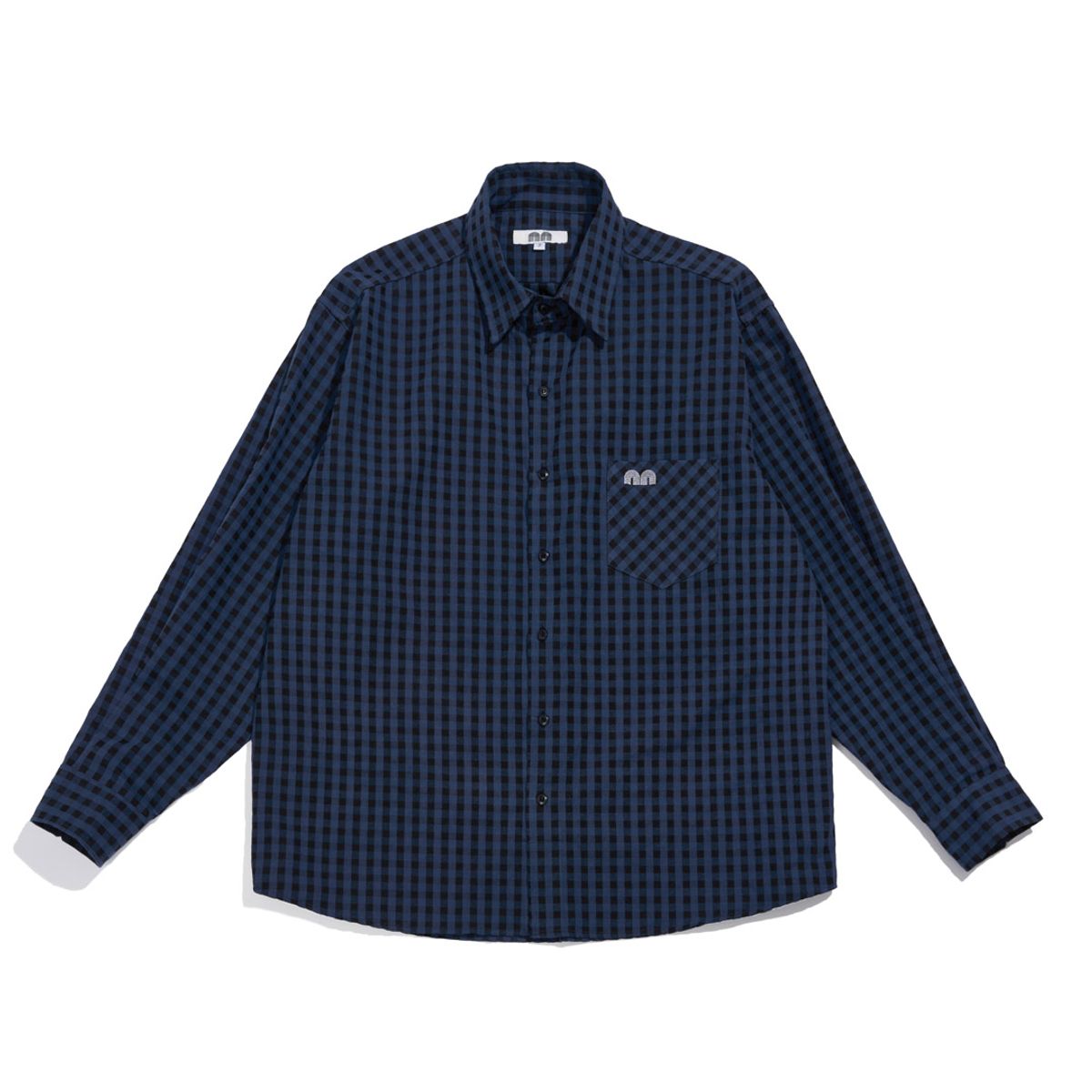 낫뉴(NOT NEW) Check nn Shirts Navy