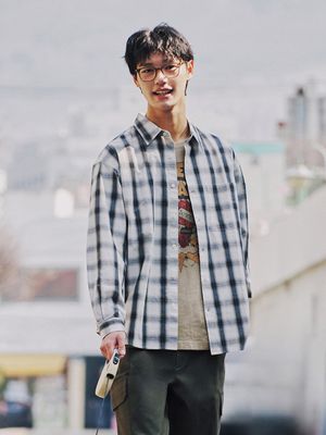 공용) 포플린 오버핏 셔츠_MSF3WC3001