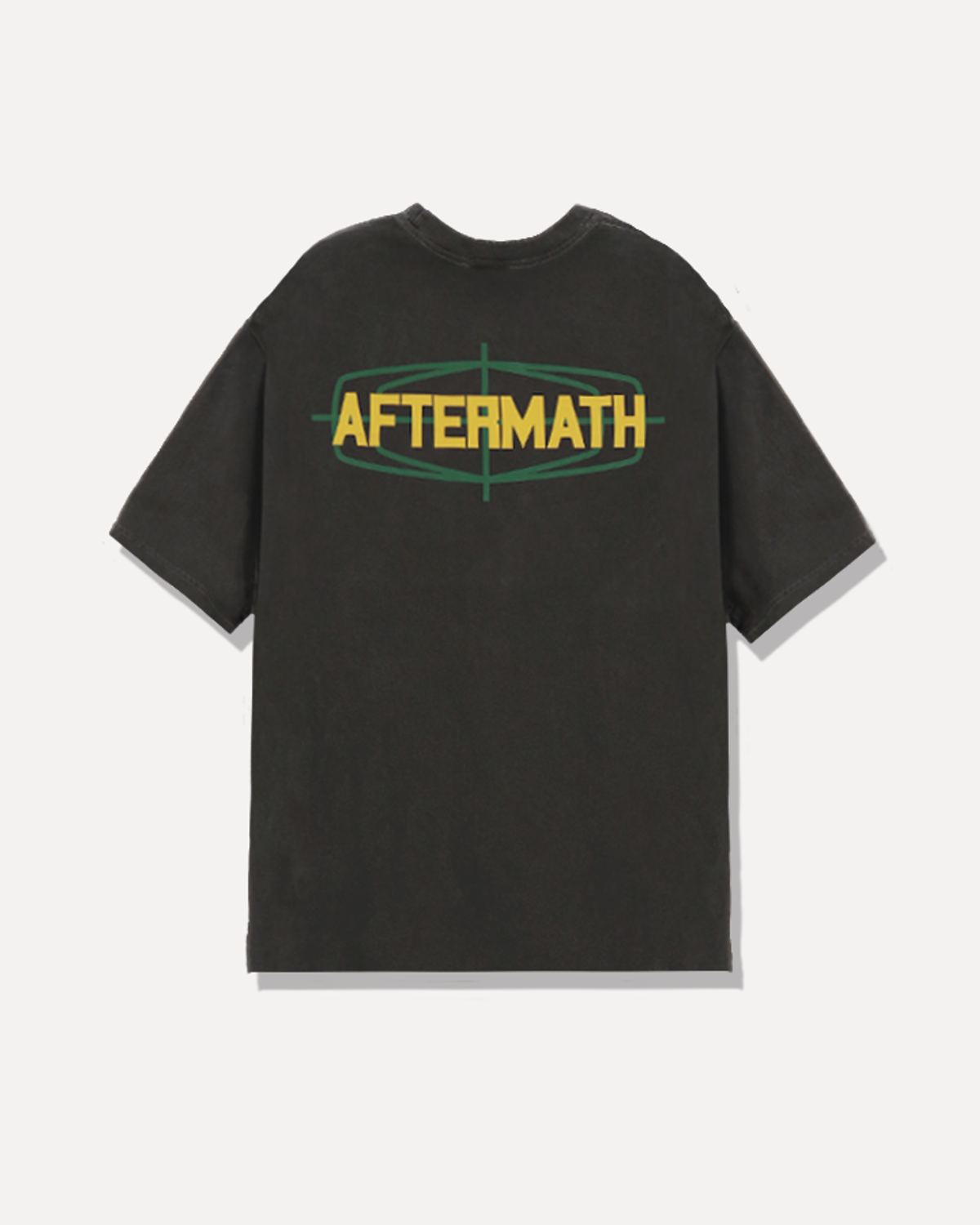 애프터매스(AFTERMATH) PIG DYED AIM LOGO TEE [CHARCOAL]