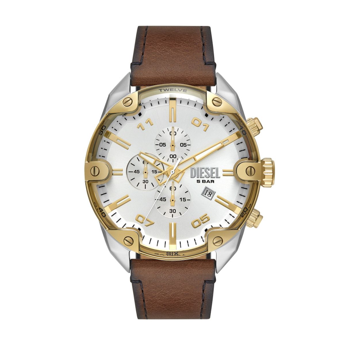 디젤 시계(DIESEL WATCH) DZ4665 (Spiked) 스파이크 크로노그래프 남성 가죽시계