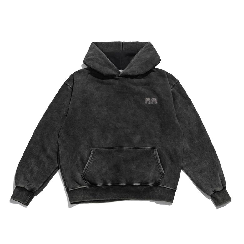 Basic nn Hoodie Washed Black