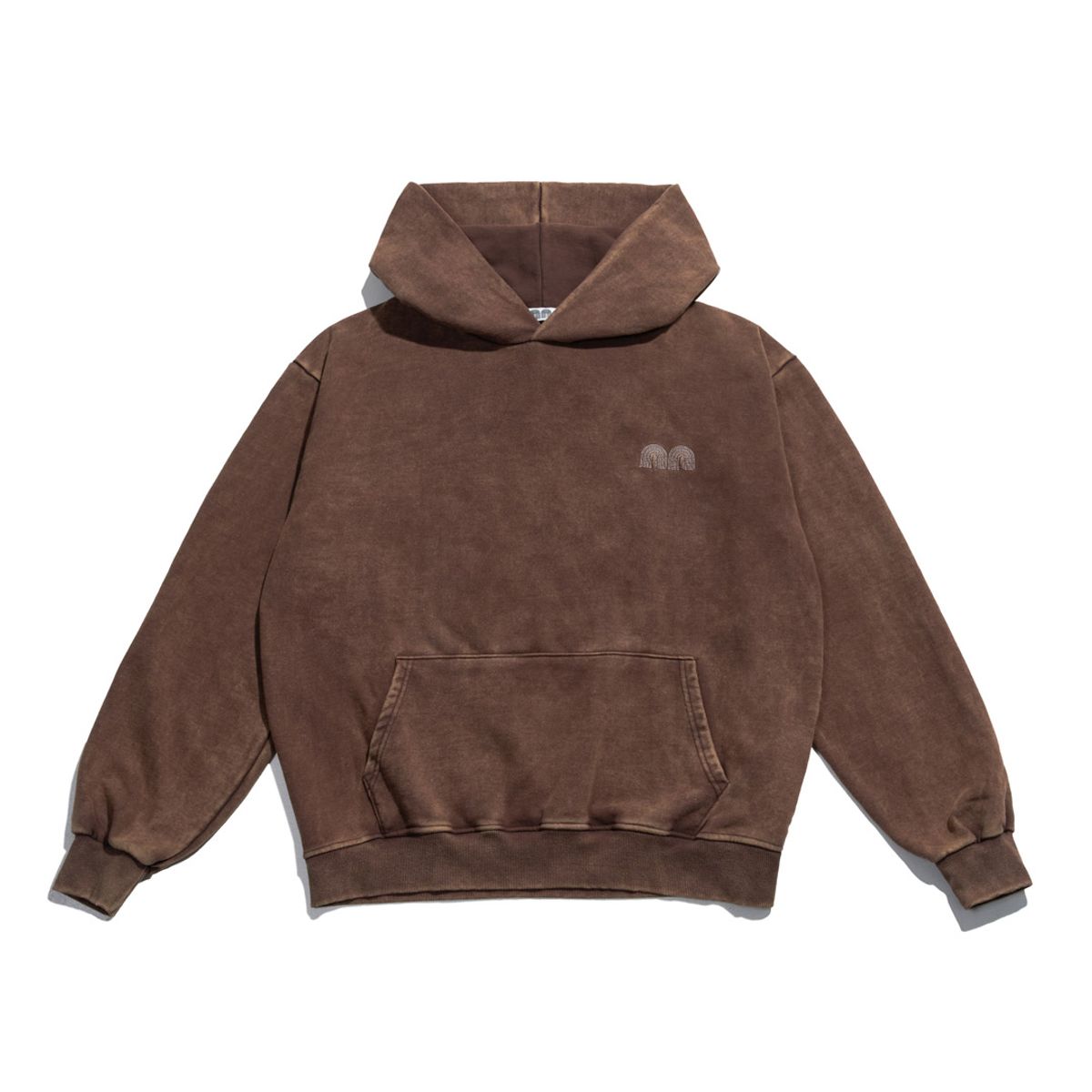 낫뉴(NOT NEW) Basic nn Hoodie Washed Brown
