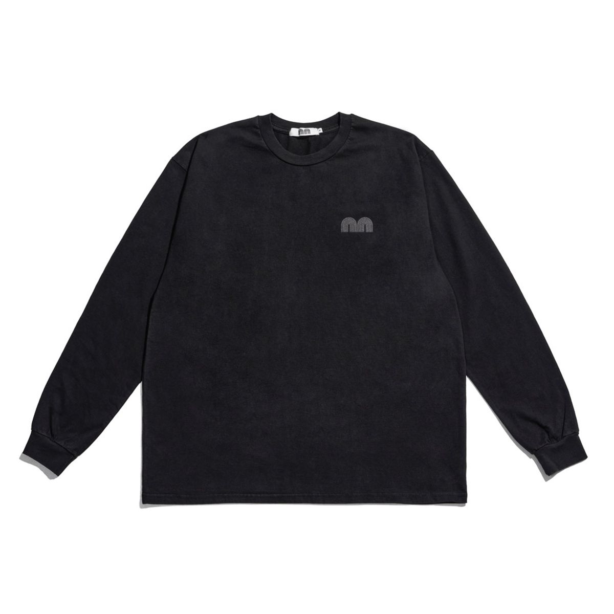 낫뉴(NOT NEW) Basic nn LS T-Shirt Washed Black