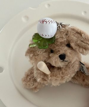 럭키클로버 야구곰 키링