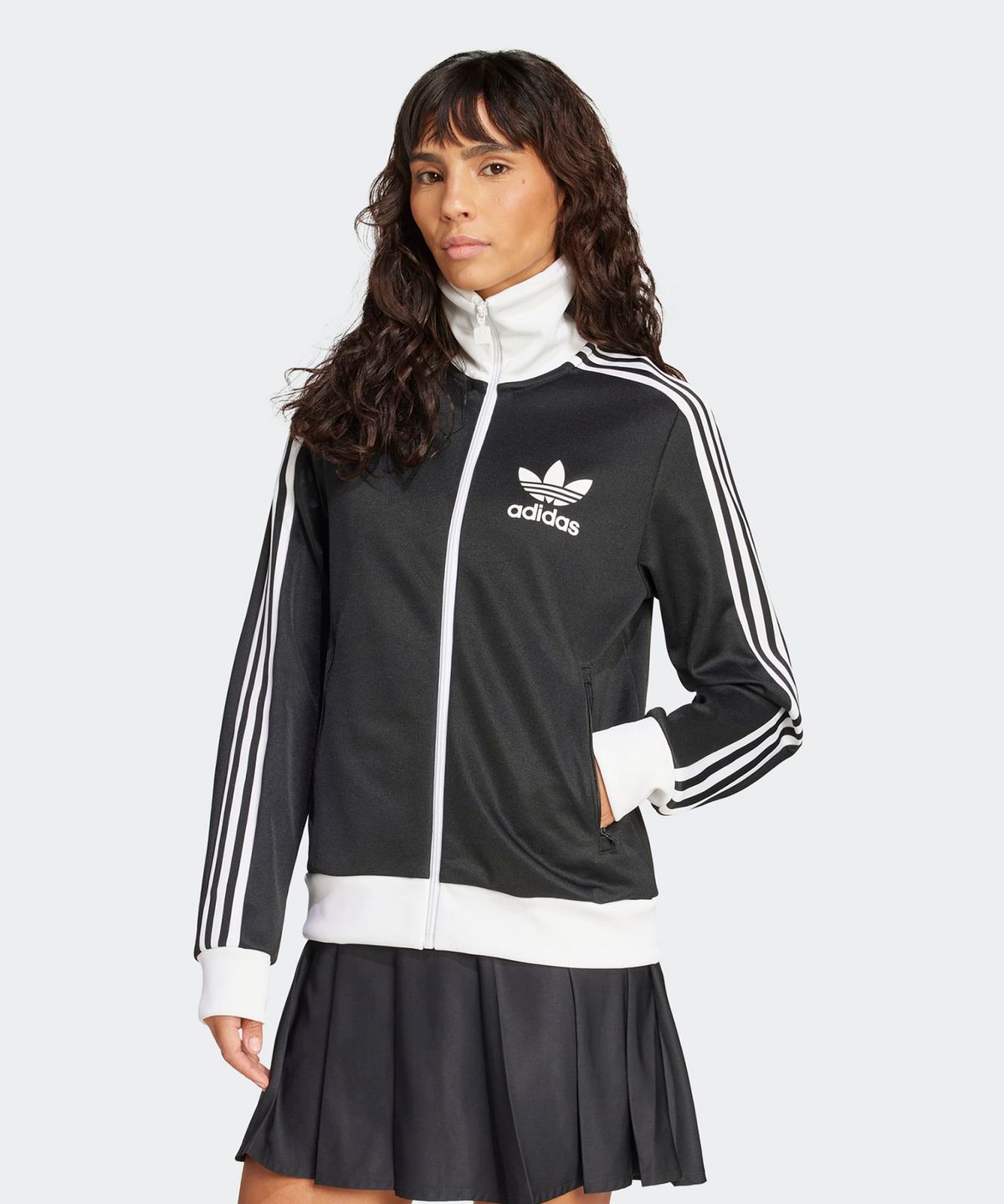 아디다스(ADIDAS) 베켄바우어 트랙탑 - 블랙:화이트 / HZ3743