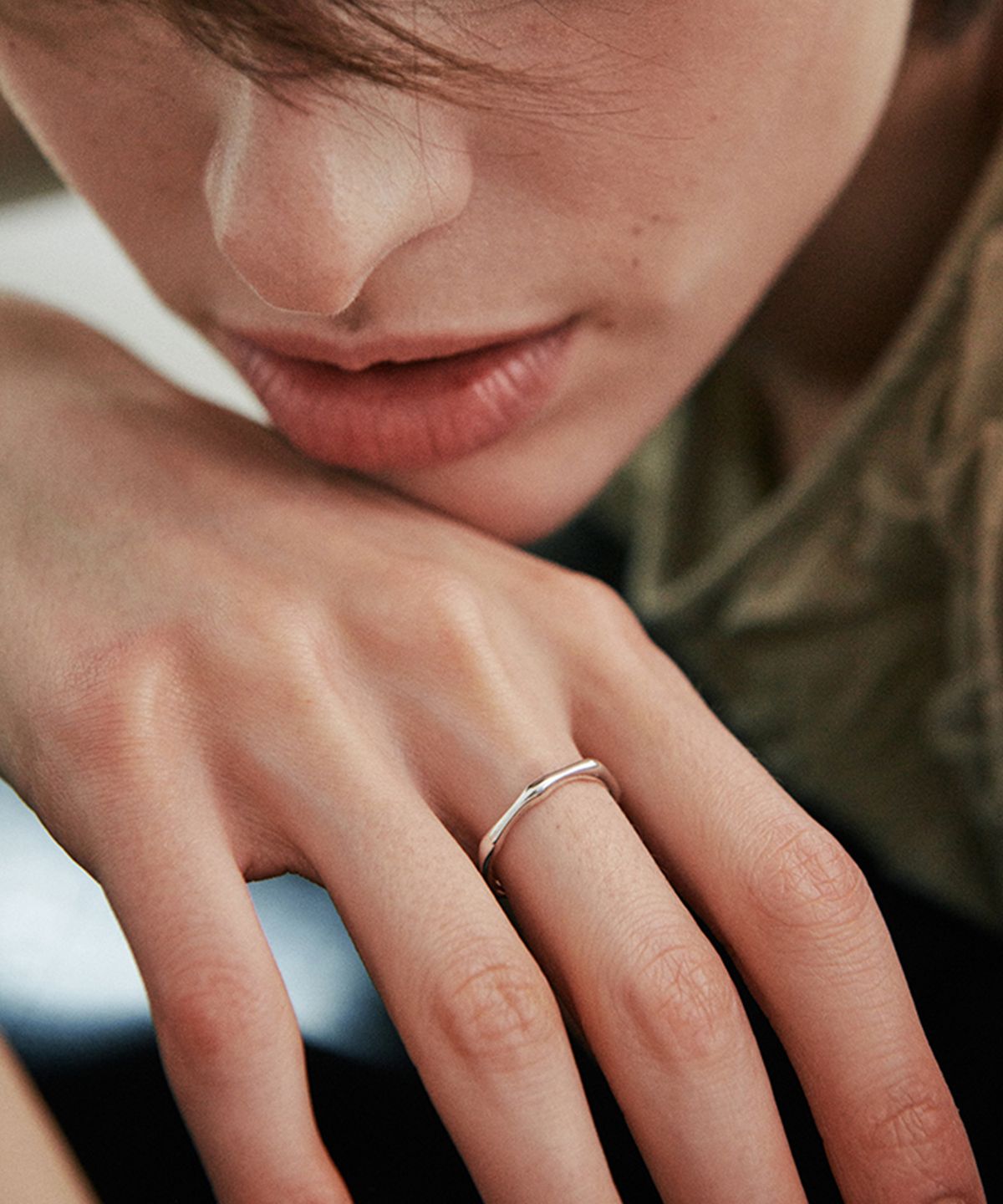 베흐트(VERTE) [925 silver] Cinq.silver.229 / brin layered ring