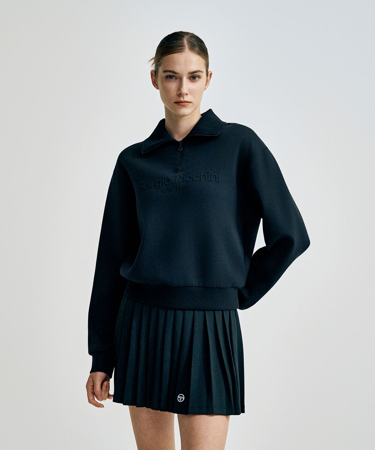 세르지오 타키니(SERGIO TACCHINI) W 쿠쉬라이트 하프집 (Black)