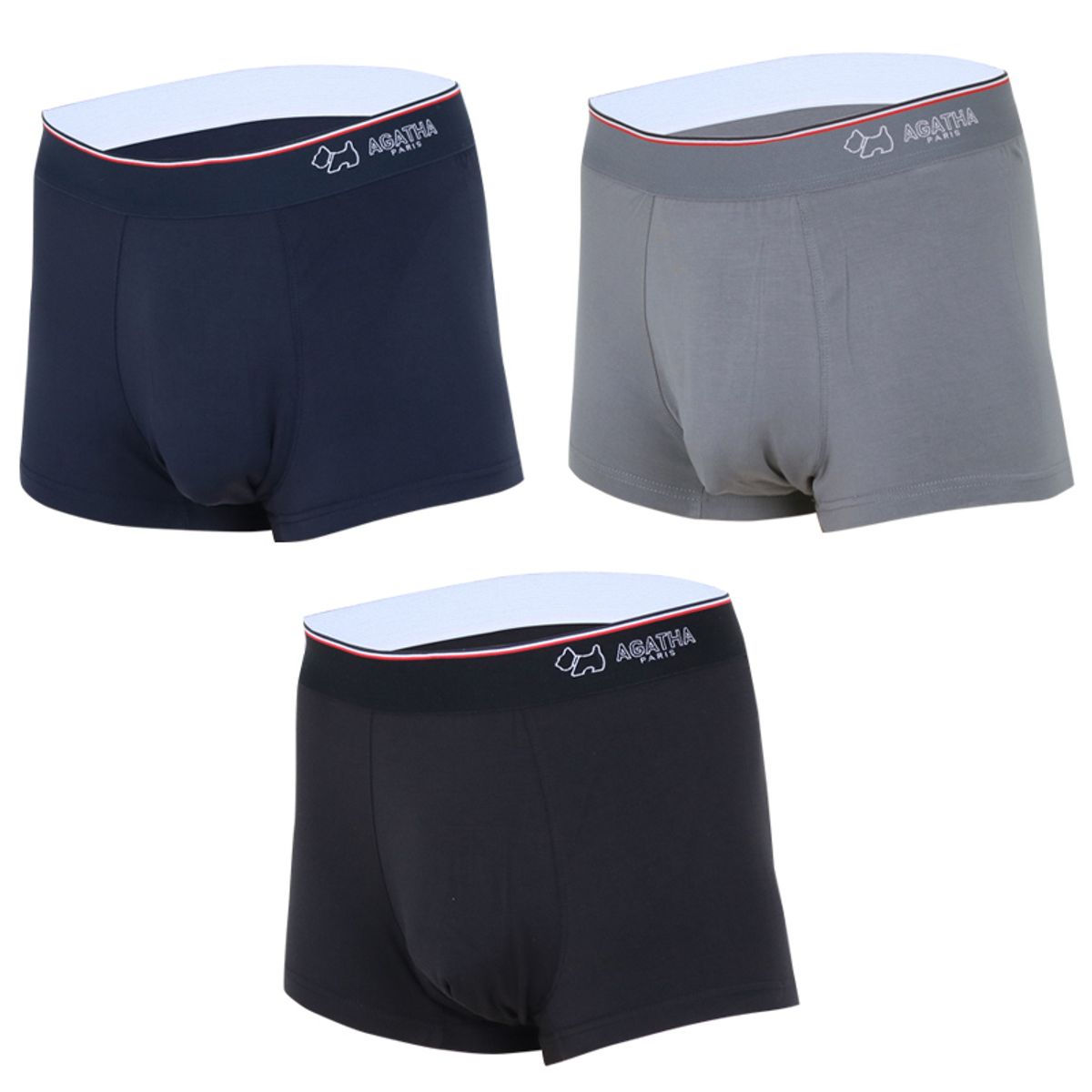 아가타 이너웨어(AGATHA INNERWEAR) [3PACK] 아웃밴드 모달 남성드로즈