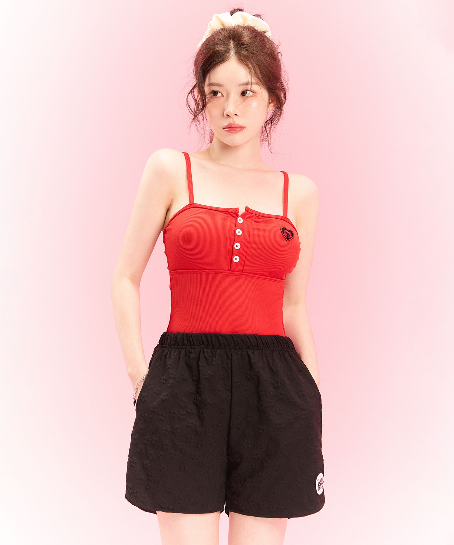 Tシャツ・カットソー ULKIN CANVAS Betty Boop Square Neck Tight Knit Red 2506UCWWK MUSINSA | ULKIN CANVAS Betty Boop Scoop Neck Tight Fit