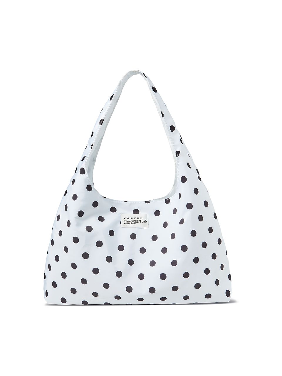 MUSINSA | THE GREEN LAB Dot Pattern Curved Shopper Bag [Ivory]