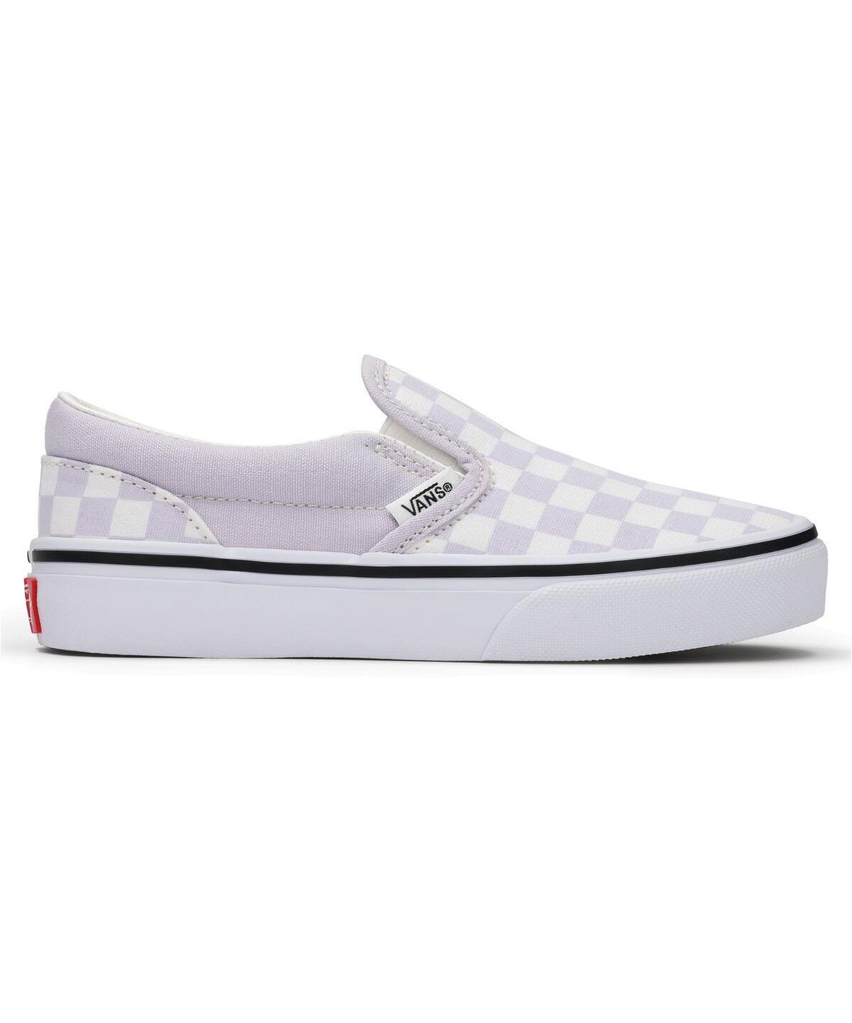 반스 키즈(VANS KIDS) 클래식 슬립온 키즈 컬러띠어리 체커보드 라일락 미스트