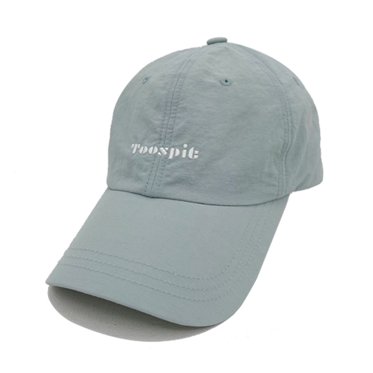 투에스핏(TOOSPIT) 나일론 시그니처 레터링 로고 볼캡 (라이트 블루)