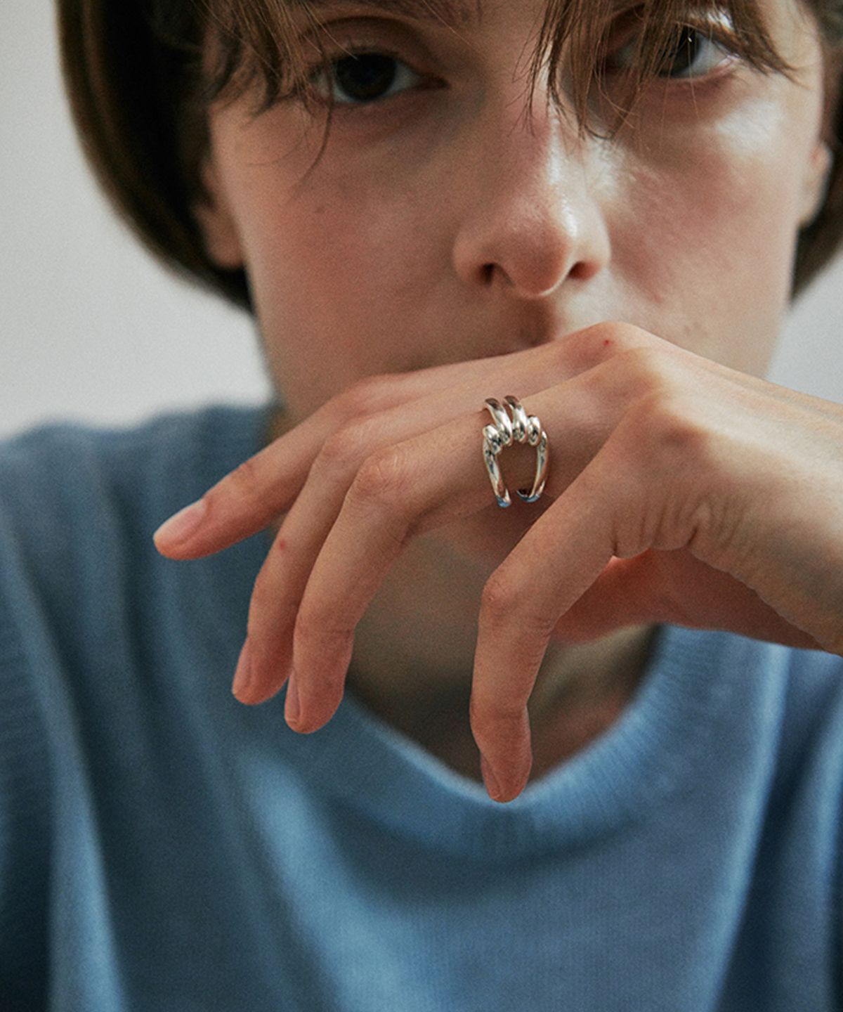 베흐트(VERTE) [925 silver] Cinq.silver.225 / lacet ring