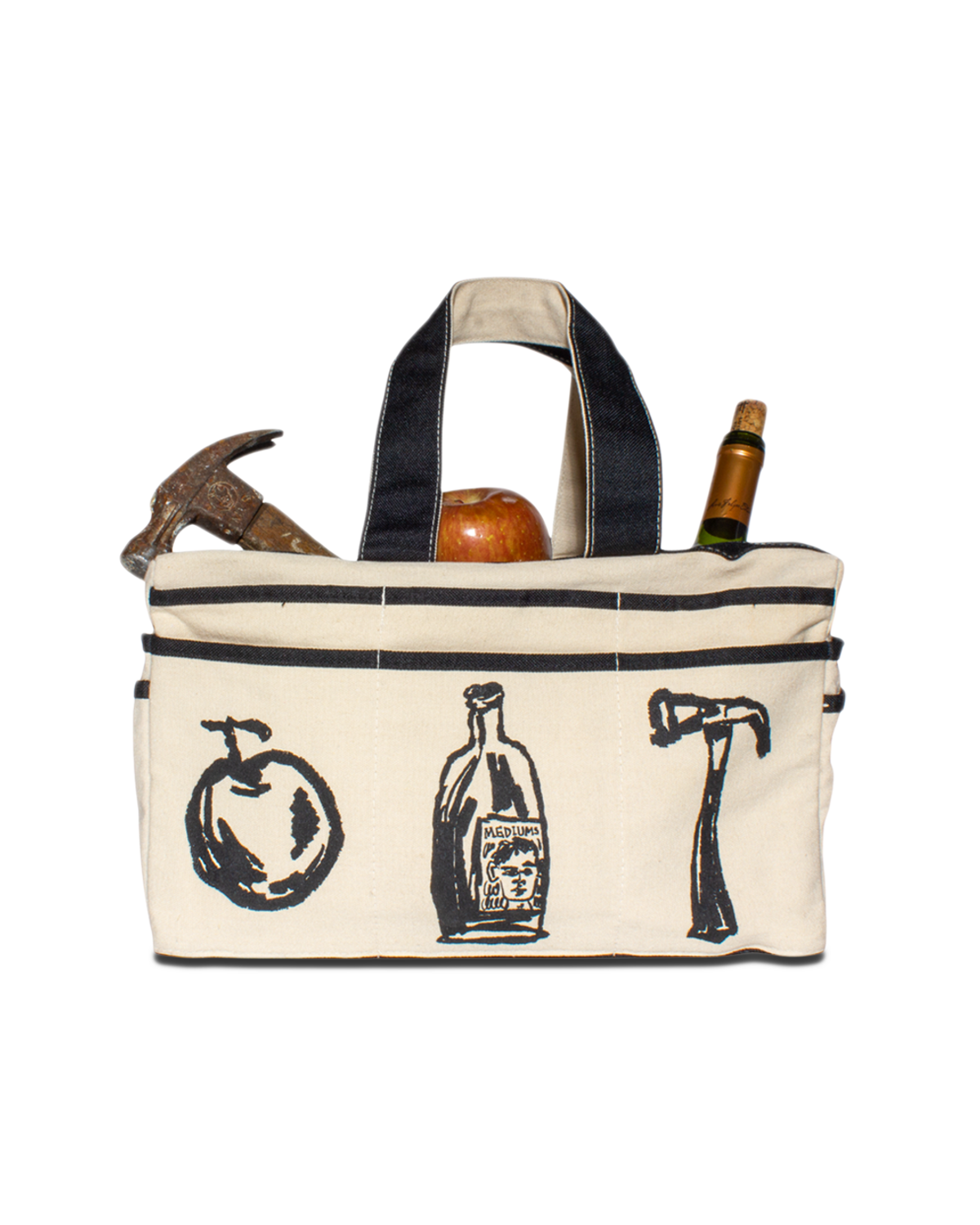 미디엄스(MEDIUMS) Canvas Tool Bag - Black(캔버스 툴백)