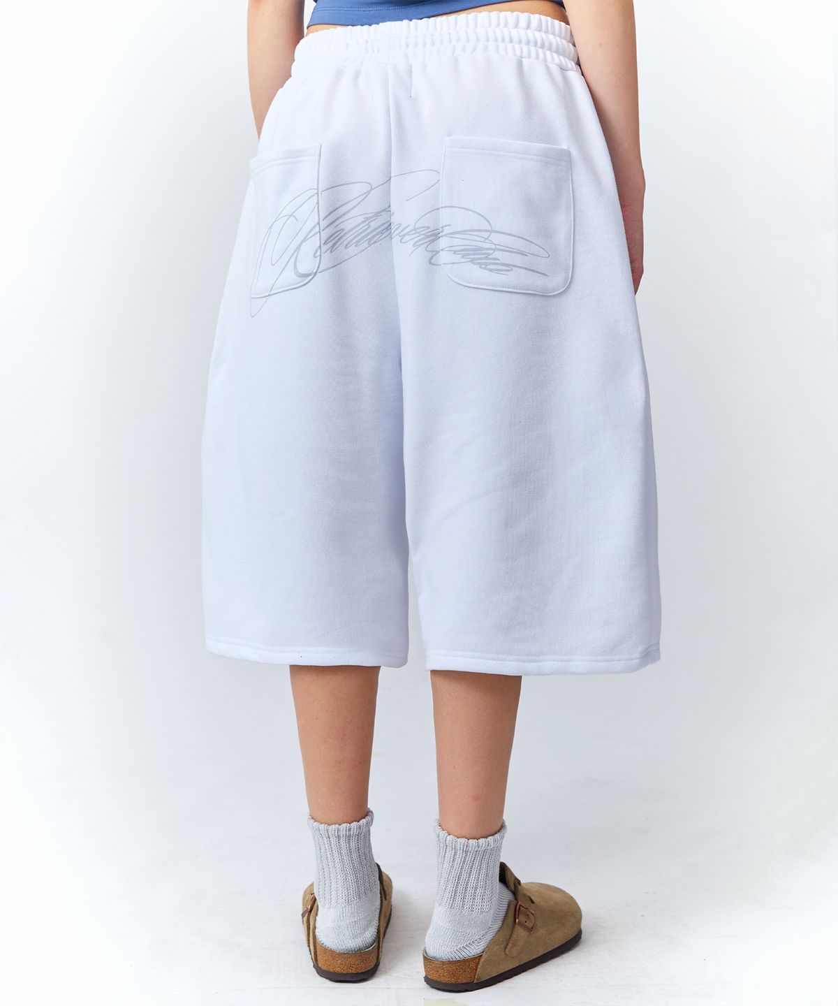 리트리버클럽(RETRIEVER CLUB) SCRIPT SWEAT PANTS [WHITE]