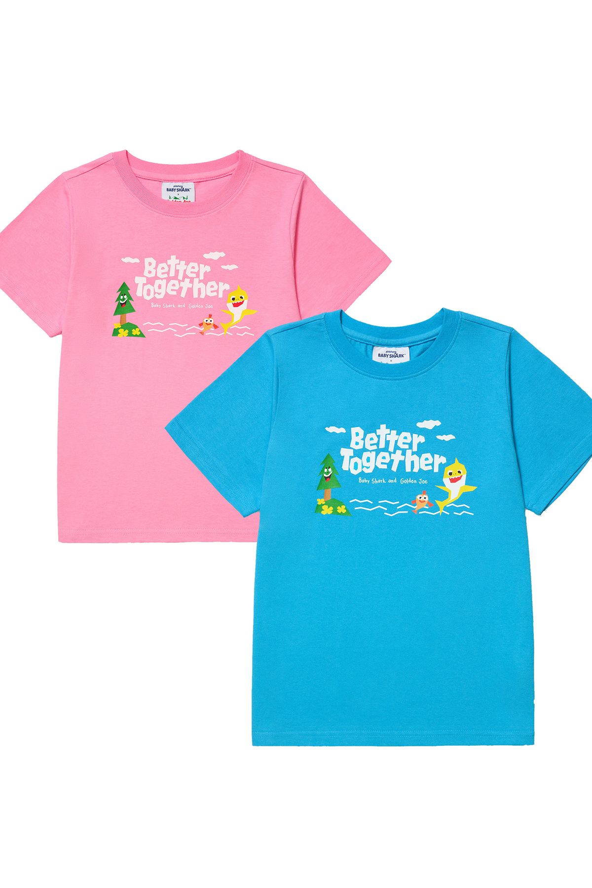 골든조(GOLDENJOE) [ GOLDENJOE X BABY SHARK ] BETTER  TOGETHER T-SHIRT