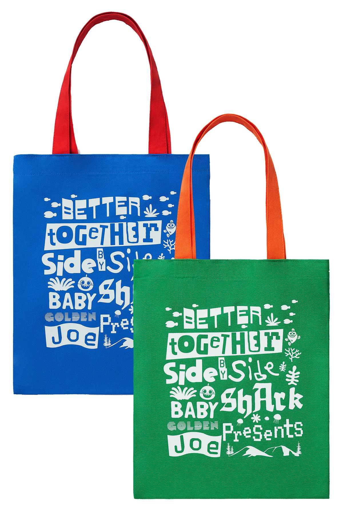골든조(GOLDENJOE) [ GOLDENJOE X BABY SHARK] BETTER  TOGETHER TOTE