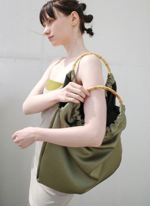 bamboo bag (deep olive)