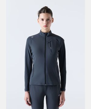 트레이닝 쿨링 트리코트 자켓 차콜 그레이(SQ323TFT71)