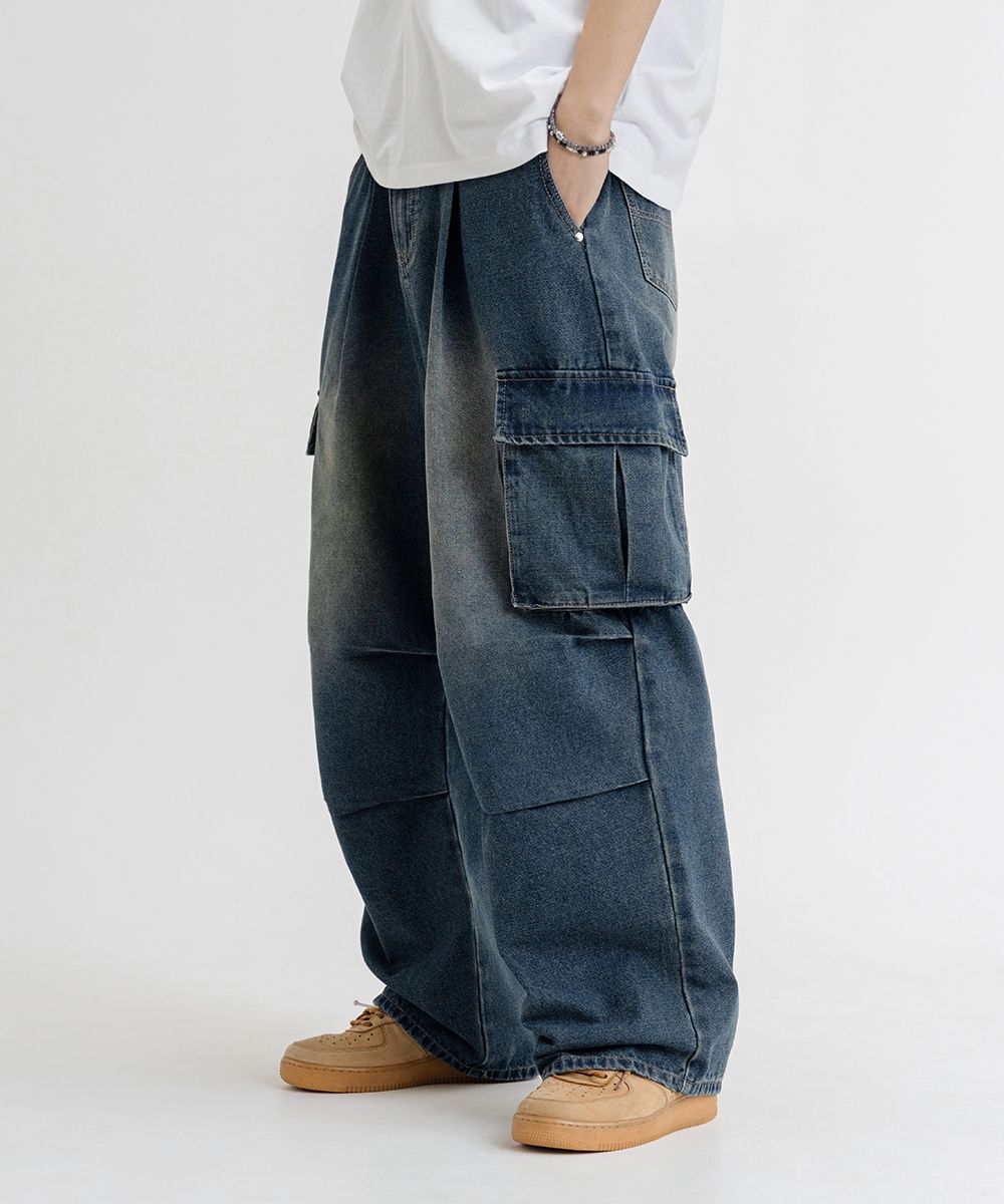 ★MUSINSA STANDARD★ Pigment Extra Wide Cargo Denim Pants Kh MUSINSA | MUSINSA STANDARD Pigment Extra Wide Cargo Denim