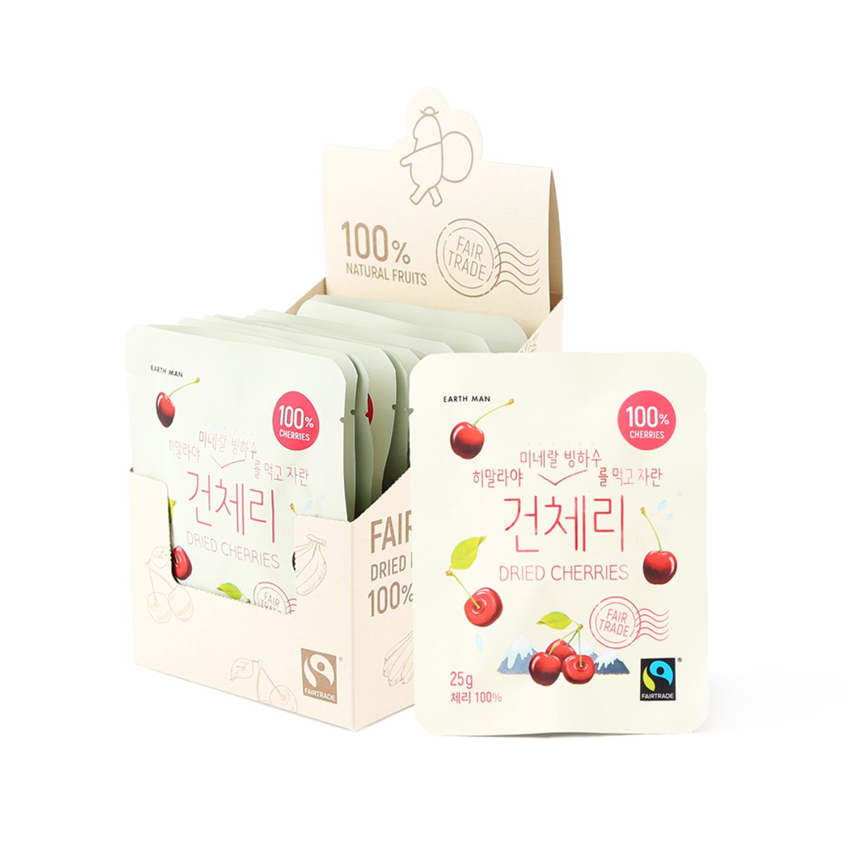 어스맨(EARTHMAN) 히말라야 미네랄 빙하수를 먹고 자란 건체리 25g (10입)