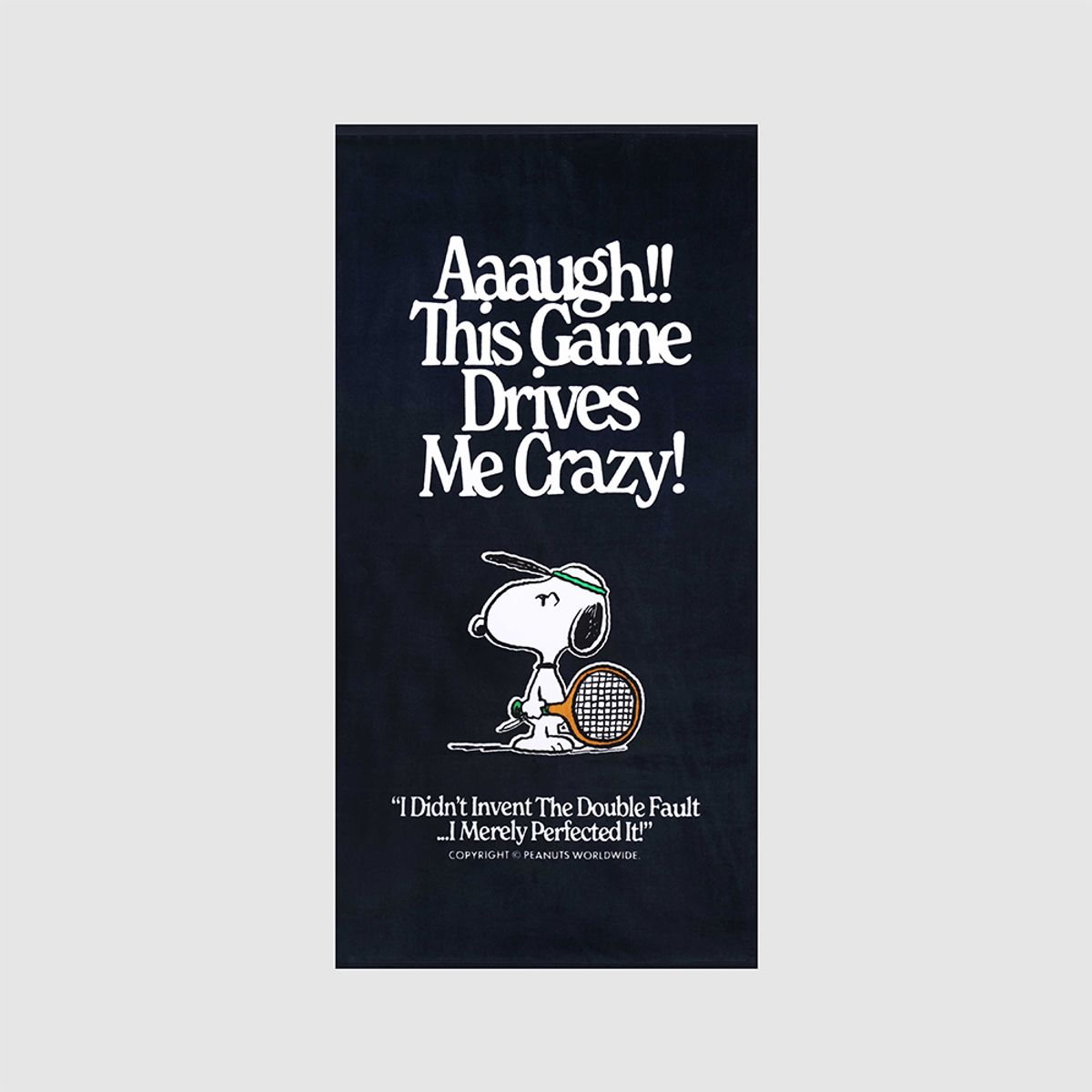 송월타올(SONGWOL TOWEL) 스누피 블랙에디션 테니스76 비치 바스타올 기념수건 답례품