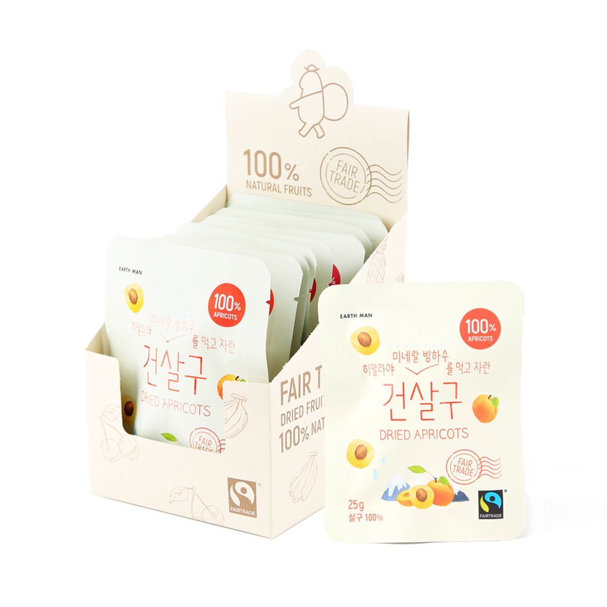 어스맨(EARTHMAN) 히말라야 미네랄 빙하수를 먹고 자란 건살구 25g (10입)