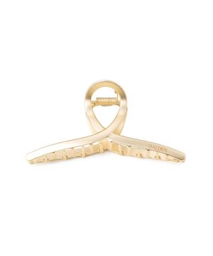 minimal ribbon metal hair claw clip (H026_matt gold)